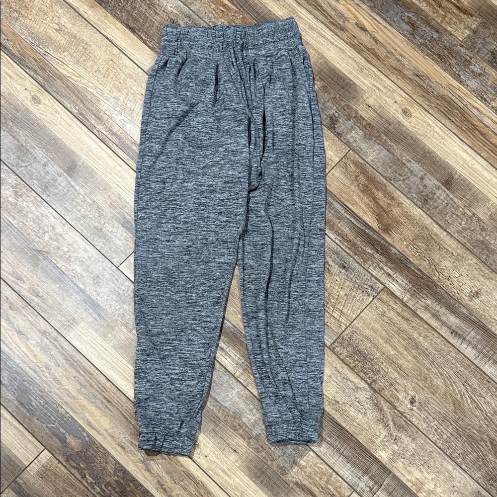 Danskin Womens Space Dye Joggers Grey Activewear Sweatpants 7328M Small 4-6
